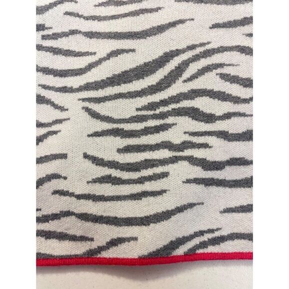 Anthropologie White and Gray Animal Print Sweater - Picture 6 of 6